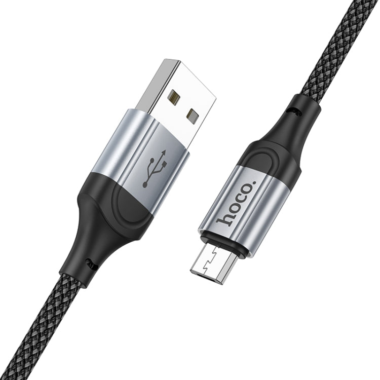 hoco X102 USB to Micro USB Fresh 2.4A Charging Data Cable, Length:1m - Black