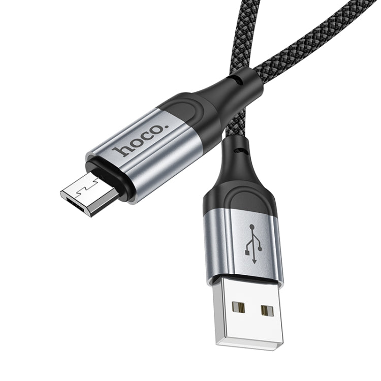 hoco X102 USB to Micro USB Fresh 2.4A Charging Data Cable, Length:1m - Black