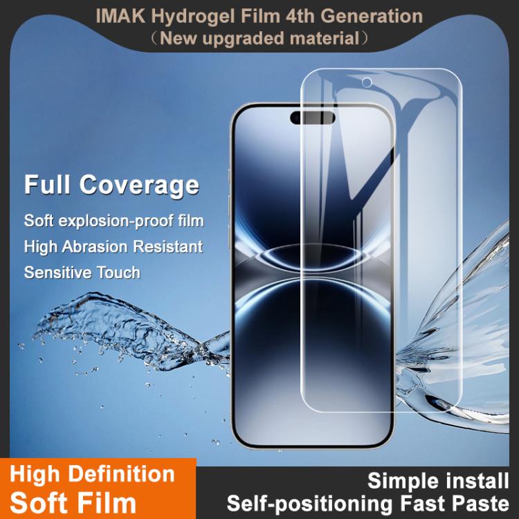 For iPhone Air imak 4th Generation  Full Coverage Screen Hydrogel Film Protector