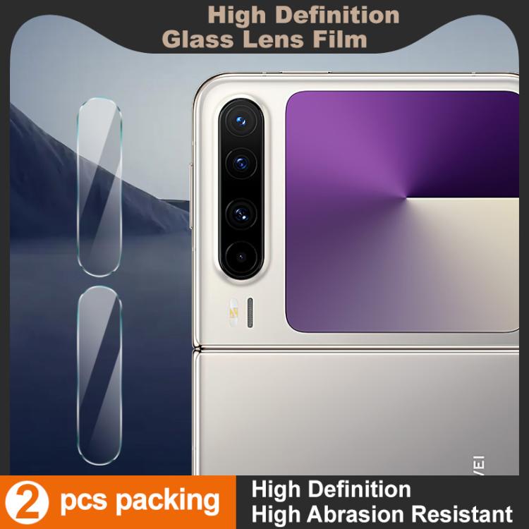 For Huawei Pura X 2 PCS/Set IMAK HD Glass Rear Camera Lens Film