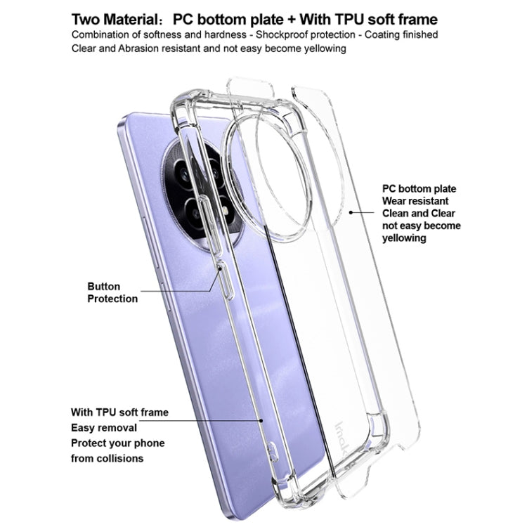 For Realme 13 Pro+ Global IMAK Space Shield PC + TPU Airbag Shockproof Phone Case - Transparent