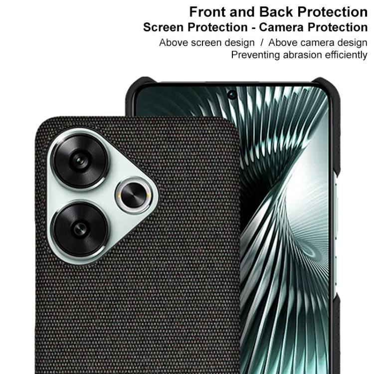 For Xiaomi Poco F6 5G imak Ruiyi Series Cloth Texture PU + PC Phone Case