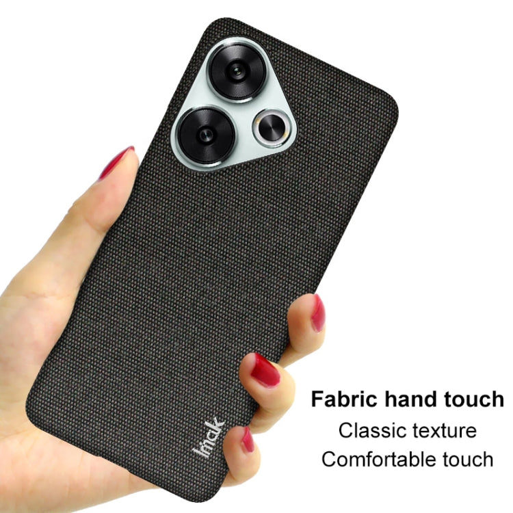 For Xiaomi Poco F6 5G imak Ruiyi Series Cloth Texture PU + PC Phone Case