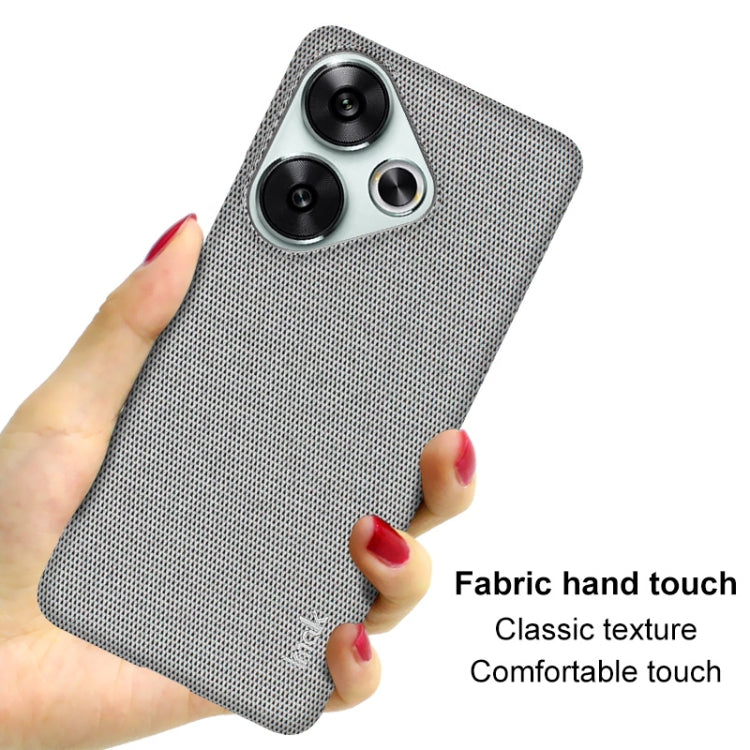 For Xiaomi Poco F6 5G imak Ruiyi Series Cloth Texture PU + PC Phone Case