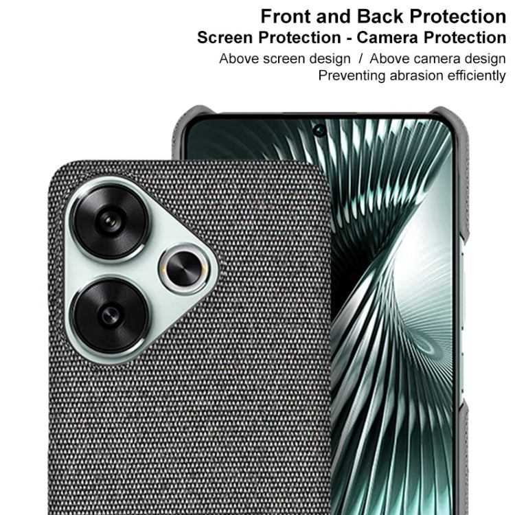 For Xiaomi Poco F6 5G imak Ruiyi Series Cloth Texture PU + PC Phone Case