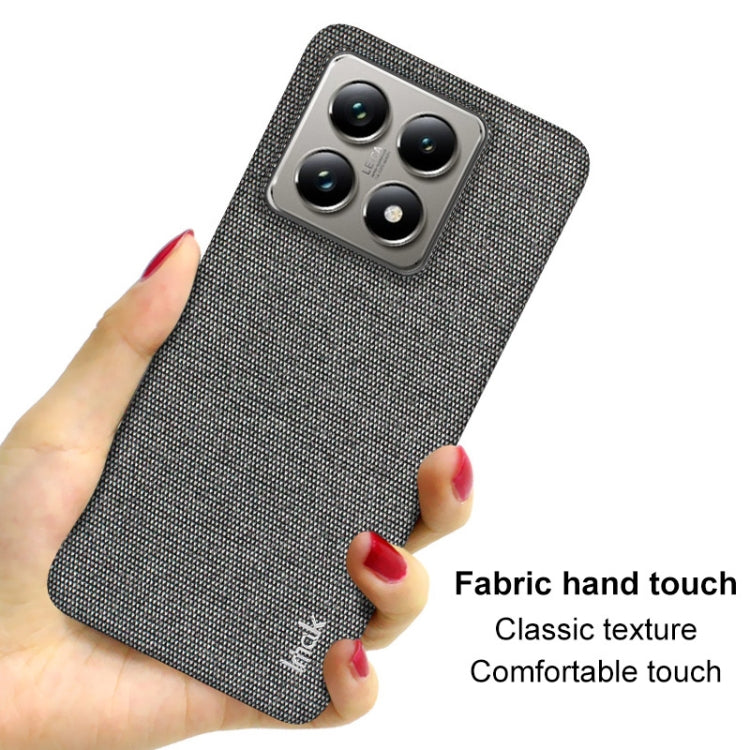 For Xiaomi 14T imak Ruiyi Series Cloth Texture PU + PC Phone Case