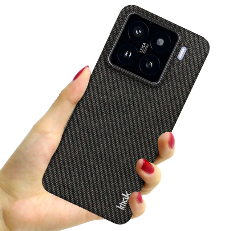 For Xiaomi 15 imak Ruiyi Series Cloth Texture PU + PC Phone Case