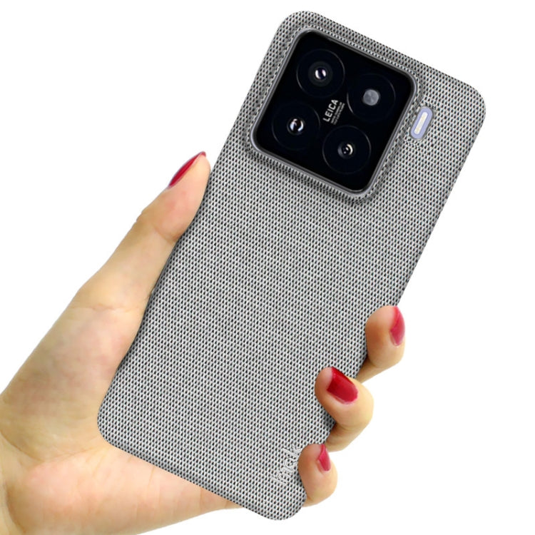 For Xiaomi 15 imak Ruiyi Series Cloth Texture PU + PC Phone Case