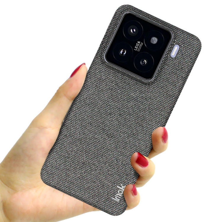 For Xiaomi 15 imak Ruiyi Series Cloth Texture PU + PC Phone Case