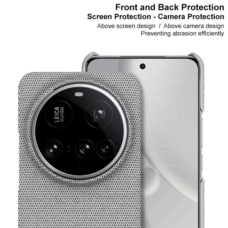 For Xiaomi 15 Ultra imak Ruiyi Series Cloth Texture PU + PC Phone Case