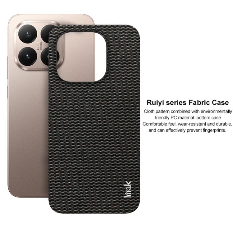 For Xiaomi 15T 5G imak Ruiyi Series Cloth Texture PU + PC Phone Case