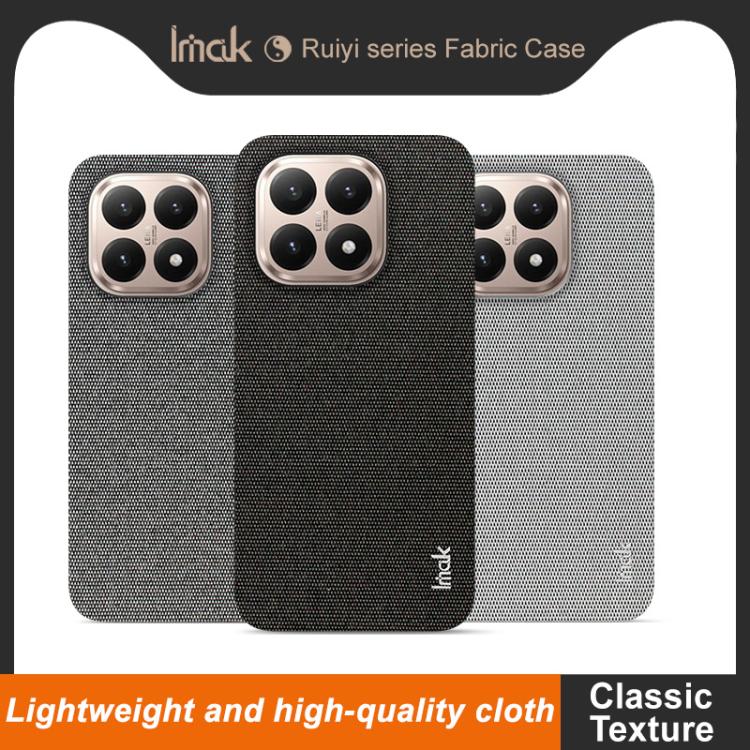 For Xiaomi 15T 5G imak Ruiyi Series Cloth Texture PU + PC Phone Case