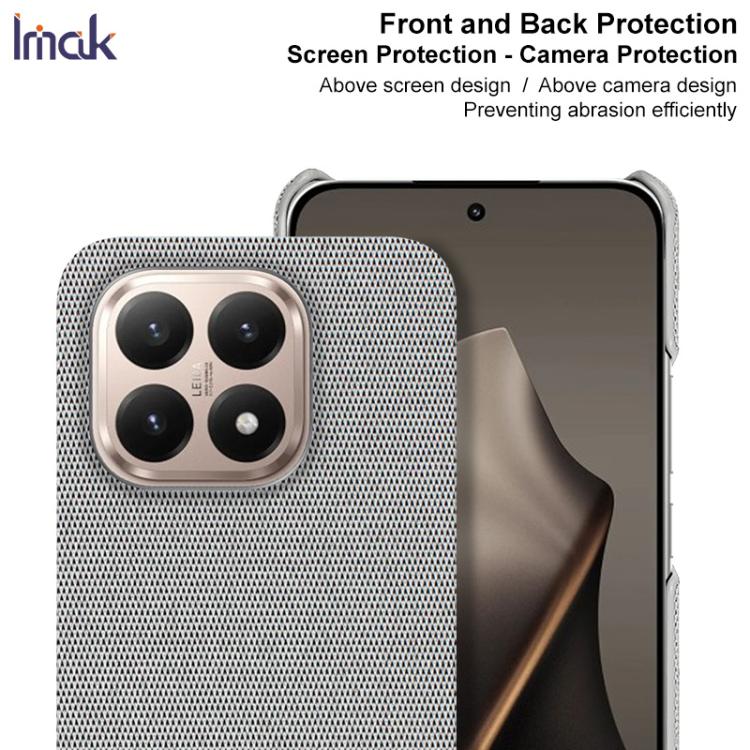 For Xiaomi 15T 5G imak Ruiyi Series Cloth Texture PU + PC Phone Case