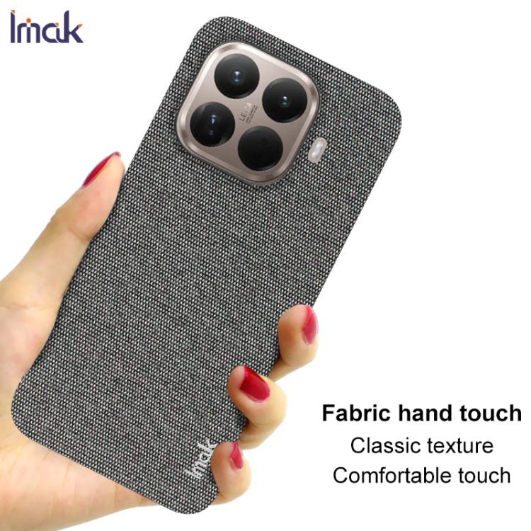 For Xiaomi 15T Pro 5G imak Ruiyi Series Cloth Texture PU + PC Phone Case
