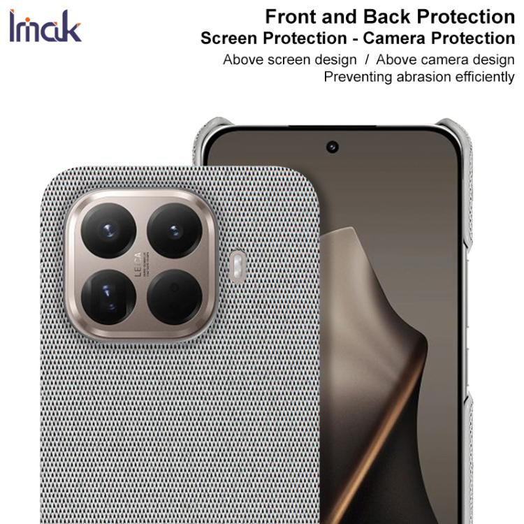 For Xiaomi 15T Pro 5G imak Ruiyi Series Cloth Texture PU + PC Phone Case