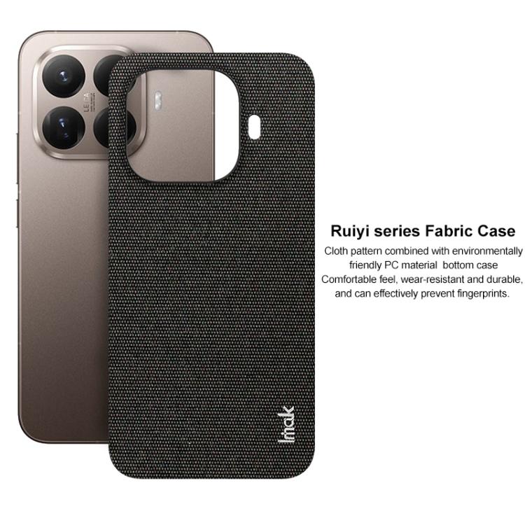 For Xiaomi 15T Pro 5G imak Ruiyi Series Cloth Texture PU + PC Phone Case