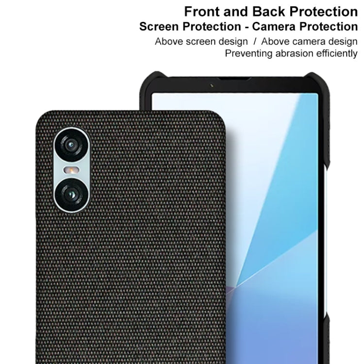 For Sony Xperia 10 VI imak Ruiyi Series Cloth Texture PU + PC Phone Case
