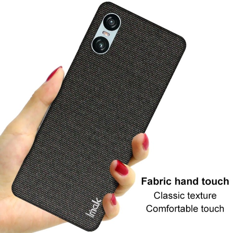 For Sony Xperia 10 VI imak Ruiyi Series Cloth Texture PU + PC Phone Case
