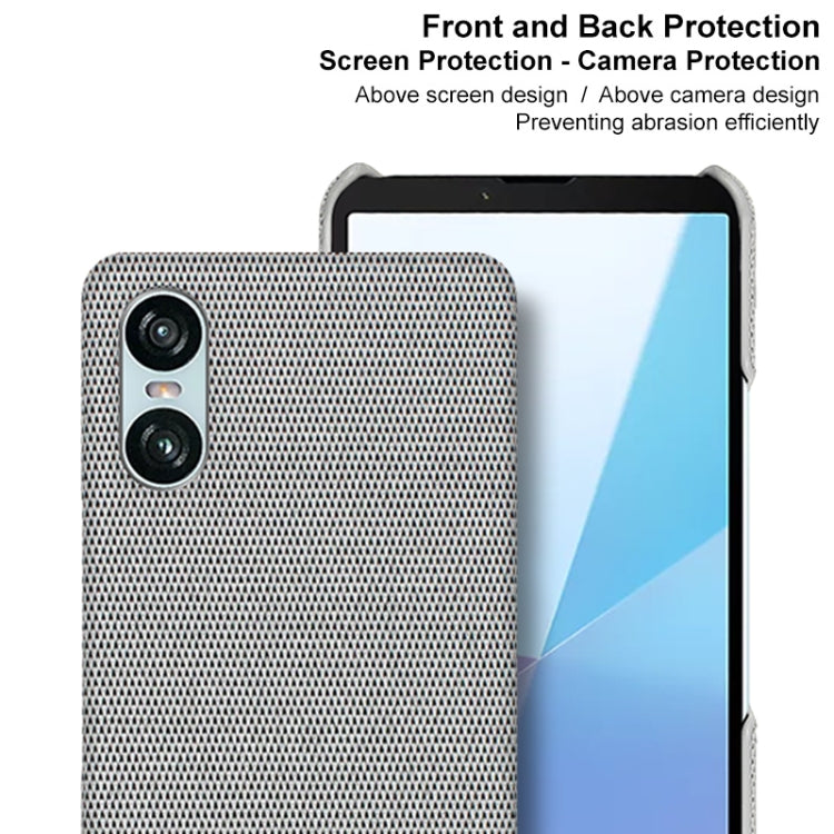 For Sony Xperia 10 VI imak Ruiyi Series Cloth Texture PU + PC Phone Case