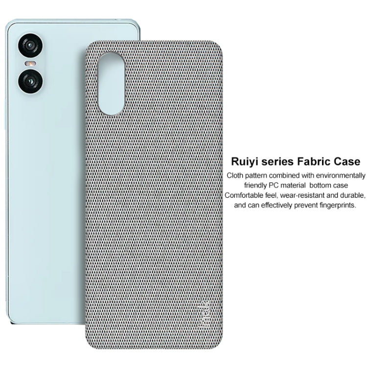 For Sony Xperia 10 VI imak Ruiyi Series Cloth Texture PU + PC Phone Case