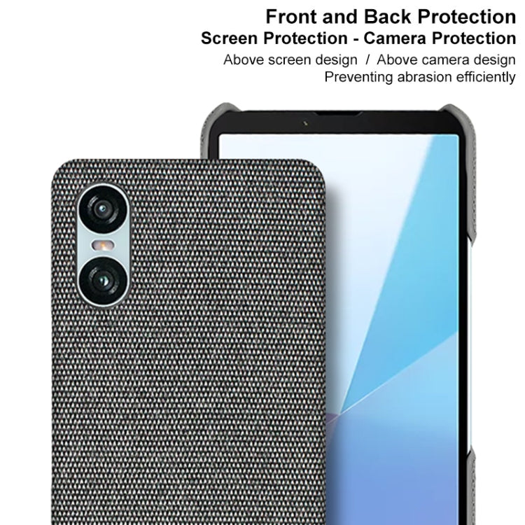 For Sony Xperia 10 VI imak Ruiyi Series Cloth Texture PU + PC Phone Case
