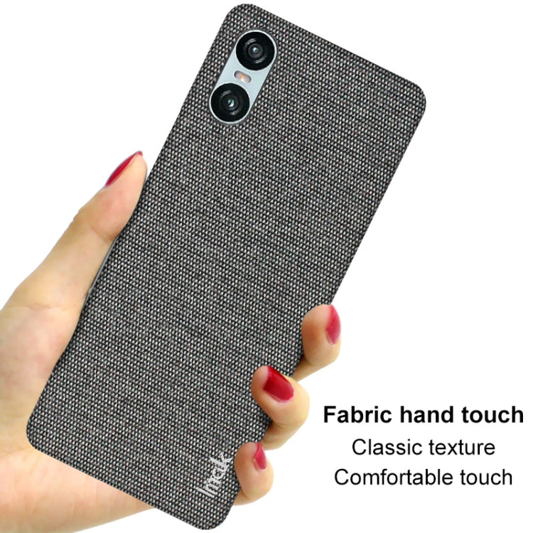 For Sony Xperia 10 VI imak Ruiyi Series Cloth Texture PU + PC Phone Case