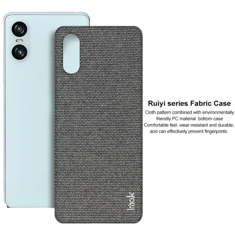 For Sony Xperia 10 VI imak Ruiyi Series Cloth Texture PU + PC Phone Case