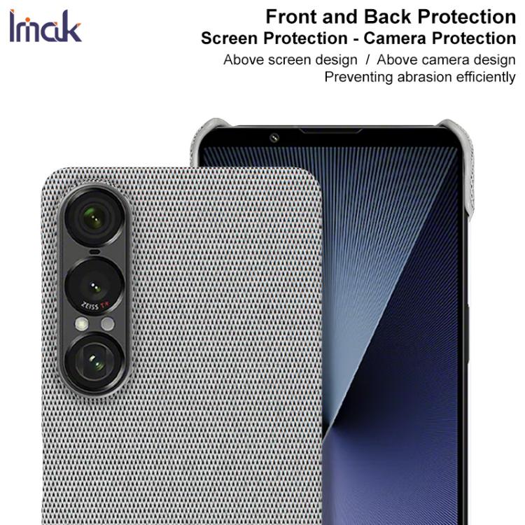 For Sony Xperia 1 VII imak Ruiyi Series Cloth Texture PU + PC Phone Case
