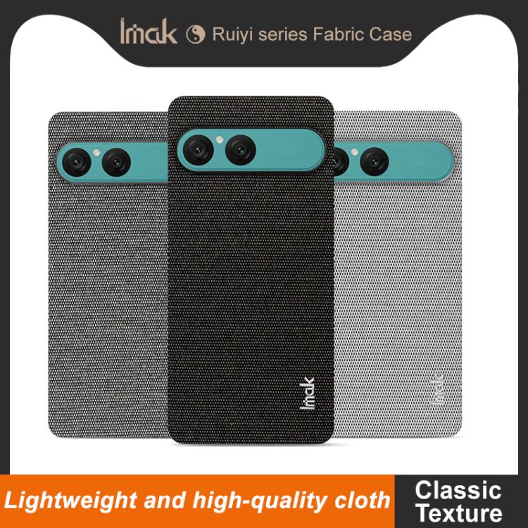 For Sony Xperia 10 VII imak Ruiyi Series Cloth Texture PU + PC Phone Case