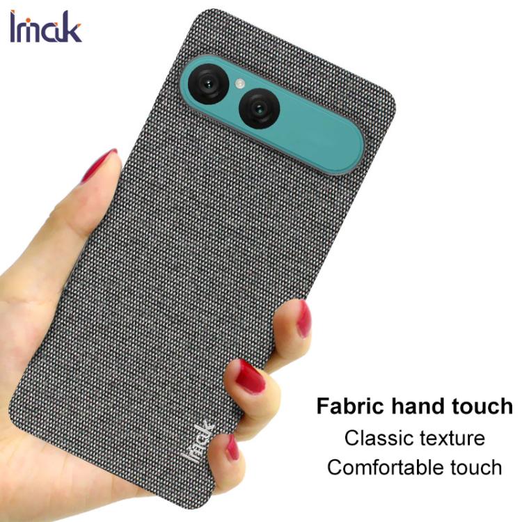 For Sony Xperia 10 VII imak Ruiyi Series Cloth Texture PU + PC Phone Case