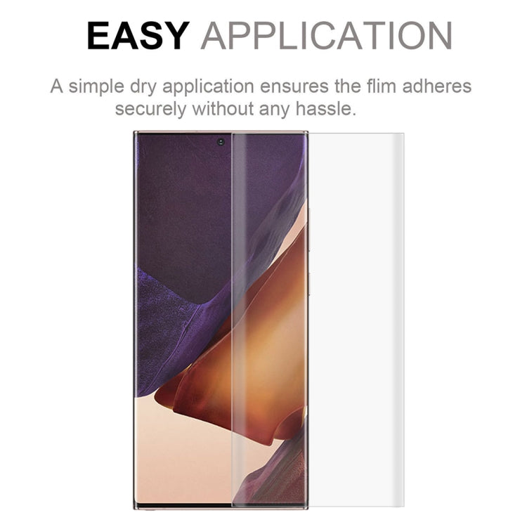 For Samsung Galaxy Note20 Ultra 3D Curved Silk-screen PET Full Coverage Protective Film(Transparent)