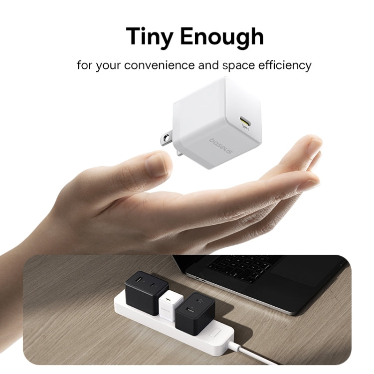 Baseus 1C 20W Type-C Palm Fast Charger, Plug:US Plug