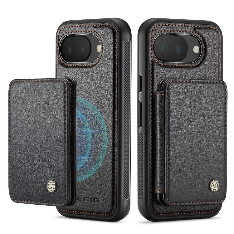 For Google Pixel 10a JEEHOOD J05 Business Magnetic Style RFID Leather Phone Case