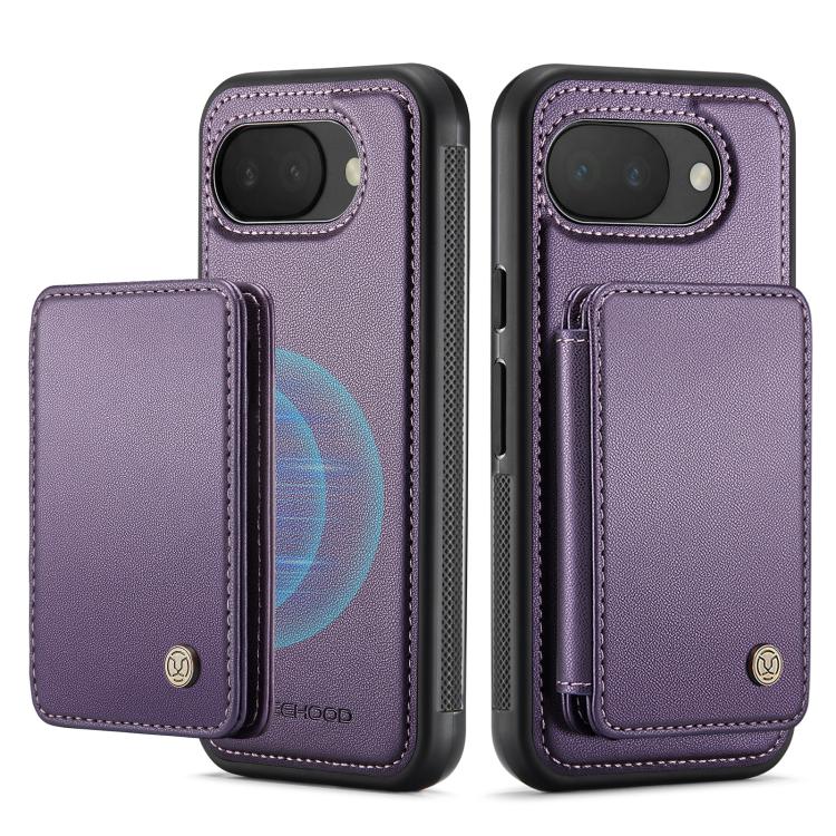 For Google Pixel 10a JEEHOOD J05 Business Magnetic Style RFID Leather Phone Case