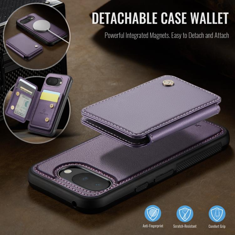 For Google Pixel 10a JEEHOOD J05 Business Magnetic Style RFID Leather Phone Case