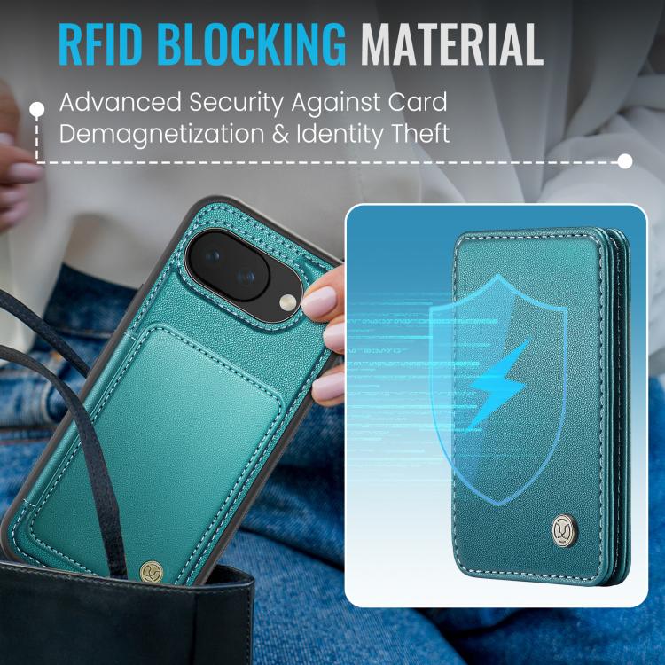 For Google Pixel 10a JEEHOOD J05 Business Magnetic Style RFID Leather Phone Case