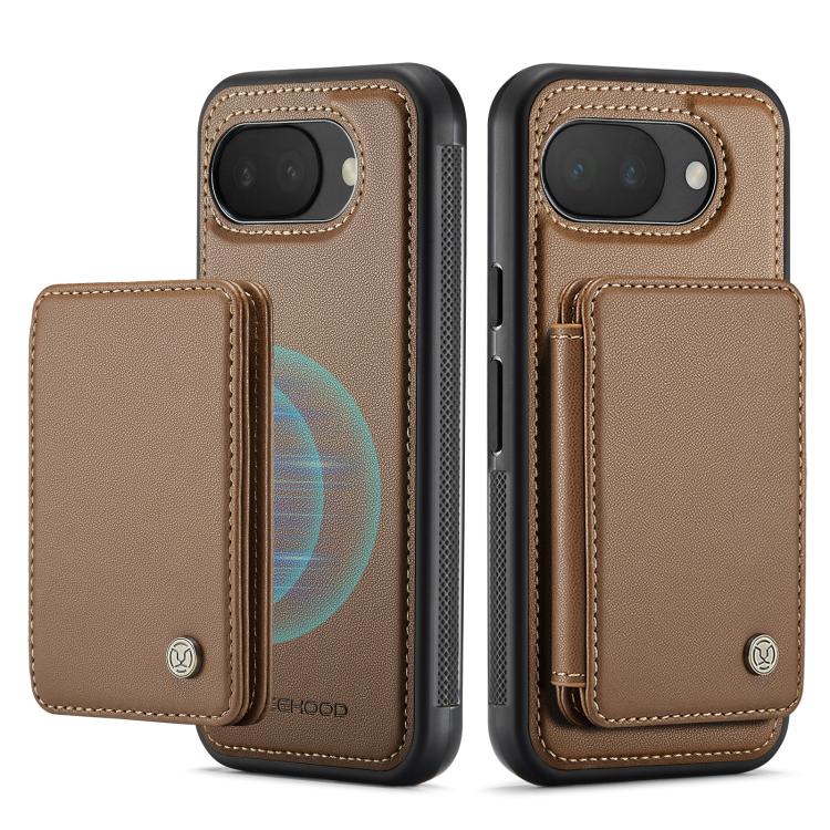 For Google Pixel 10a JEEHOOD J05 Business Magnetic Style RFID Leather Phone Case