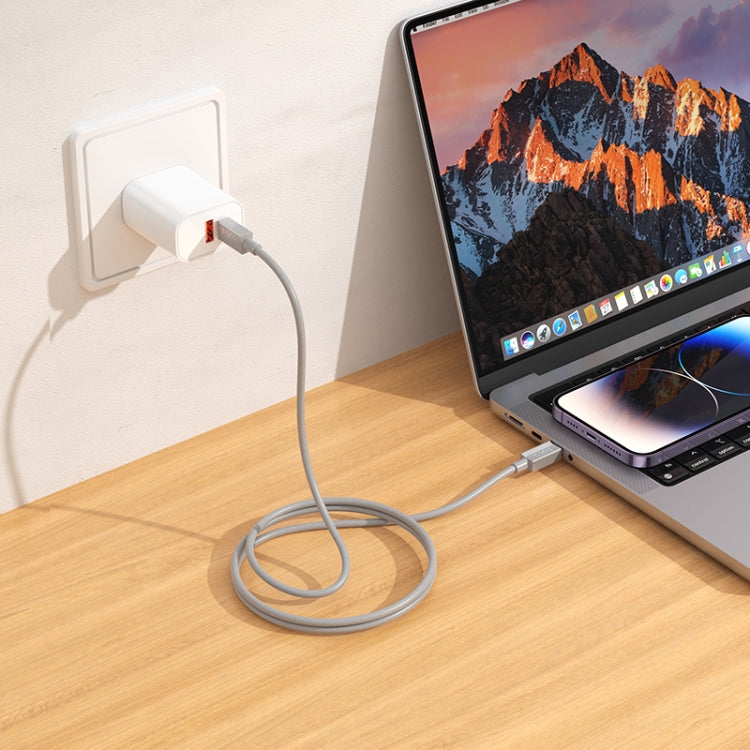 hoco X107 USB-C / Type-C to USB-C / Type-C Favor 60W Charging Data Cable, Length:1m