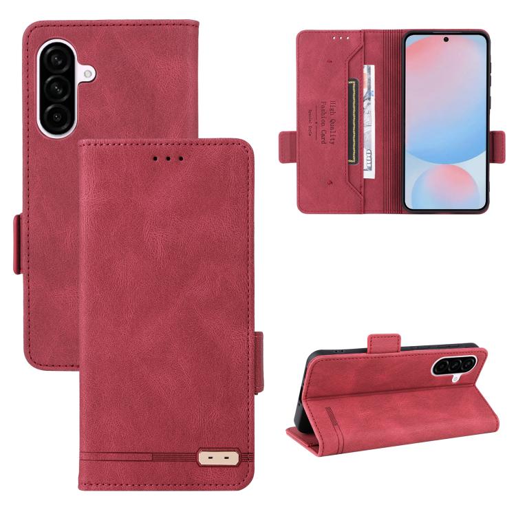 For Samsung Galaxy A56 Magnetic Clasp Leather Phone Case