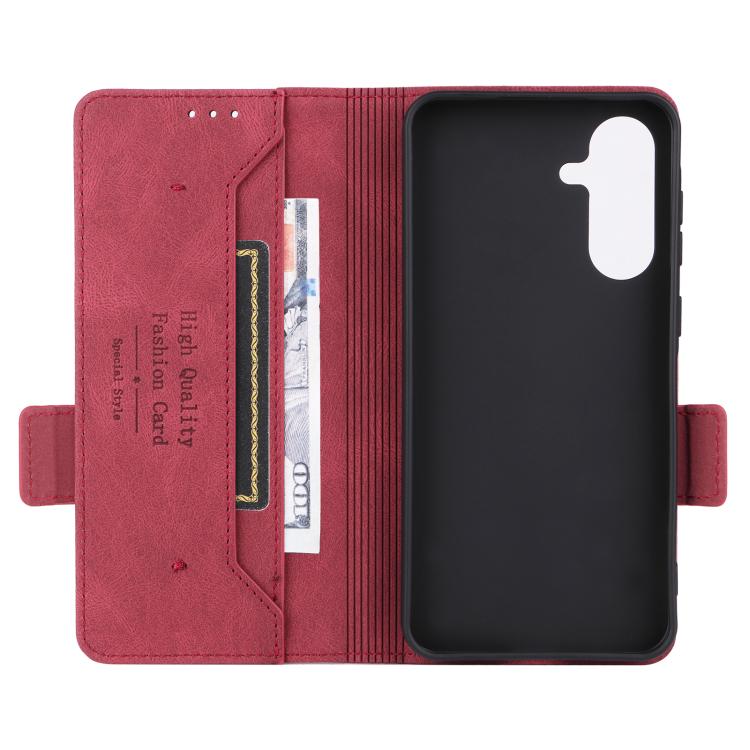 For Samsung Galaxy A56 Magnetic Clasp Leather Phone Case