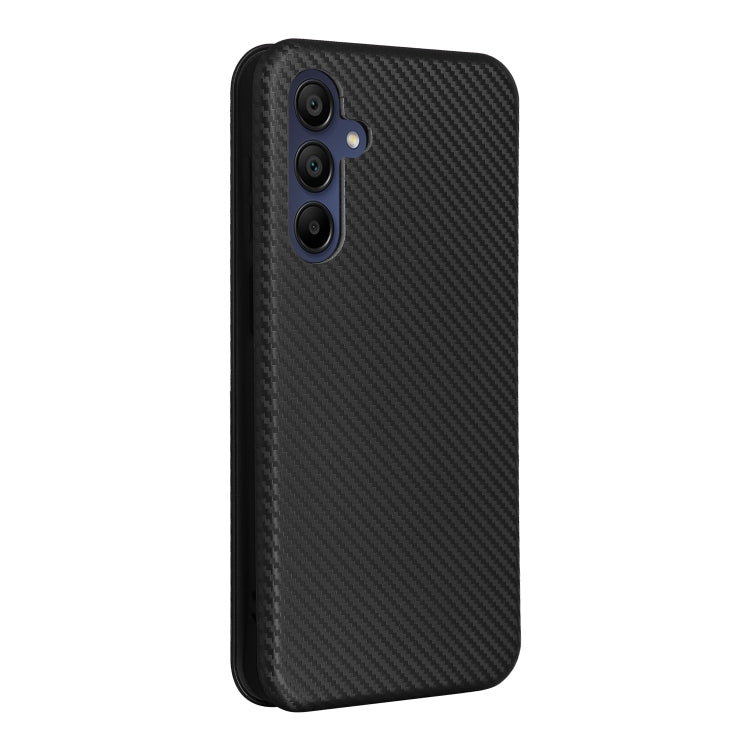 For Samsung Galaxy A16 Carbon Fiber Texture Flip Leather Phone Case