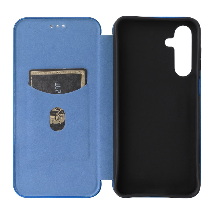 For Samsung Galaxy A16 Carbon Fiber Texture Flip Leather Phone Case