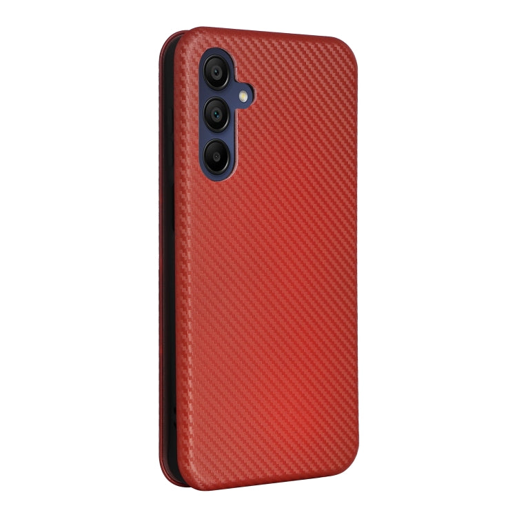 For Samsung Galaxy A16 Carbon Fiber Texture Flip Leather Phone Case