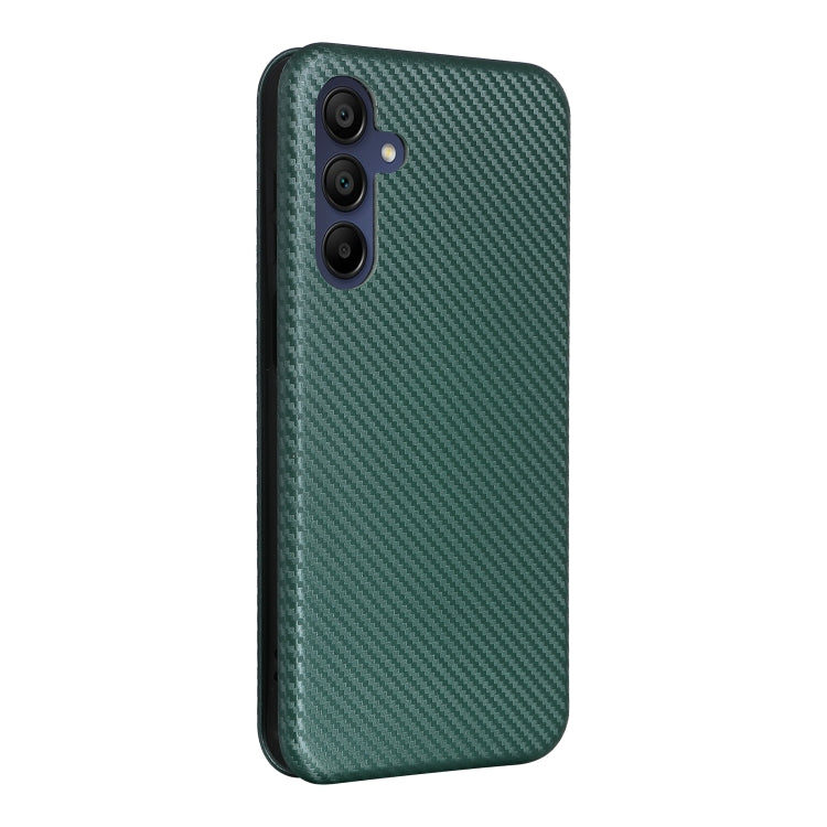 For Samsung Galaxy A16 Carbon Fiber Texture Flip Leather Phone Case