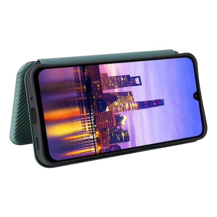 For Samsung Galaxy A16 Carbon Fiber Texture Flip Leather Phone Case