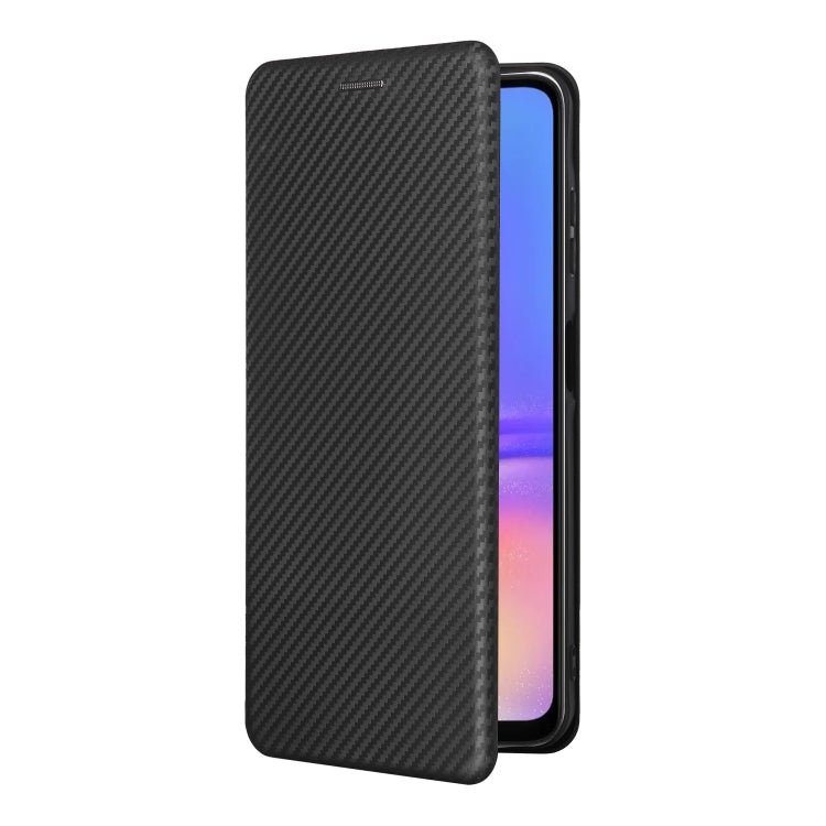 For Samsung Galaxy A06 Carbon Fiber Texture Flip Leather Phone Case