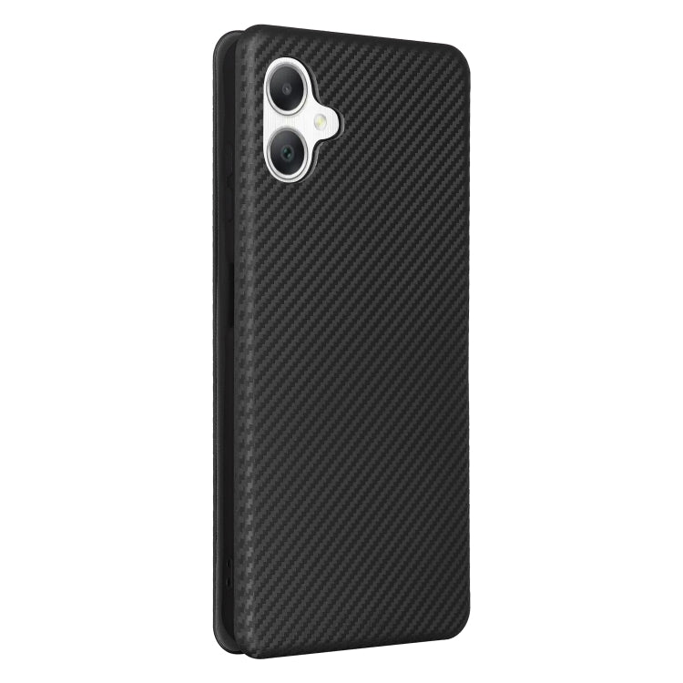 For Samsung Galaxy A06 Carbon Fiber Texture Flip Leather Phone Case