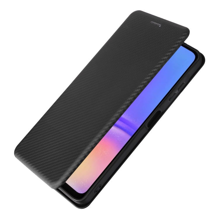 For Samsung Galaxy A06 Carbon Fiber Texture Flip Leather Phone Case