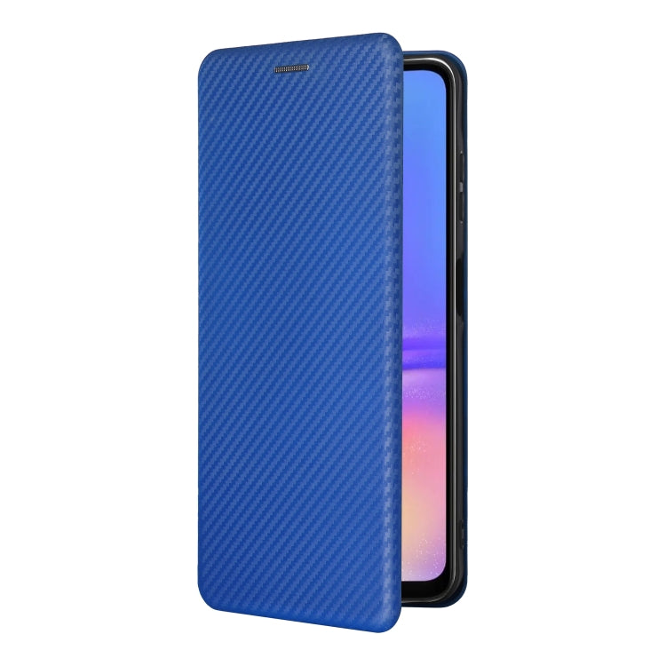 For Samsung Galaxy A06 Carbon Fiber Texture Flip Leather Phone Case