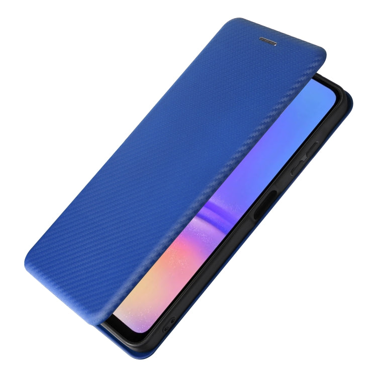 For Samsung Galaxy A06 Carbon Fiber Texture Flip Leather Phone Case